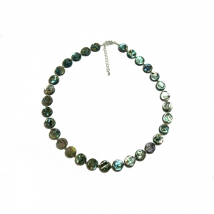 Paua Shell Necklace - Button Beads